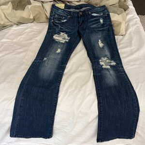 Machine sz 29 (7) Distressed Blue Women's Jeans
